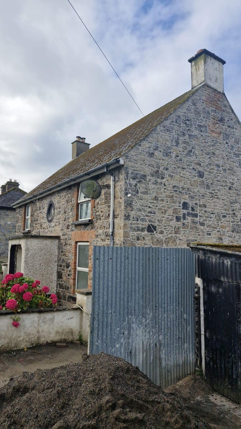 Stone house with cement dash removed and repointed in lime, Mullingar Co Westmeath